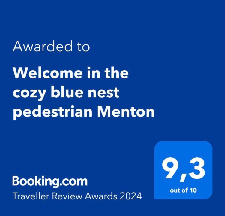 Welcome In The Cozy Blue Nest Pedestrian Menton Exterior photo